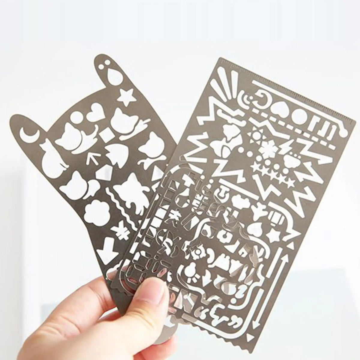Stainless Steel Hollowed Drawing Template Stencil Ruler Drawing Template Stencil PLUSH
