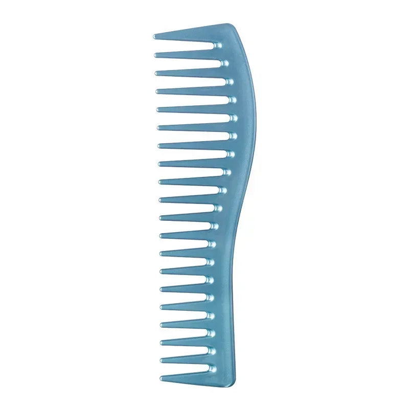 Wide Tooth Resin Comb for Curly, Thick & Wet Hair Styling Wide Tooth Comb PLUSH blue
