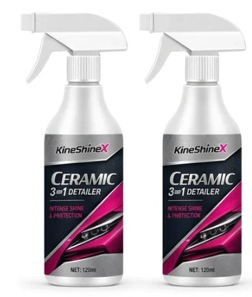 KineShineX 120ml Ceramic Car Spray – High-Gloss Coating Ceramic Car Spray PLUSH 2PCS