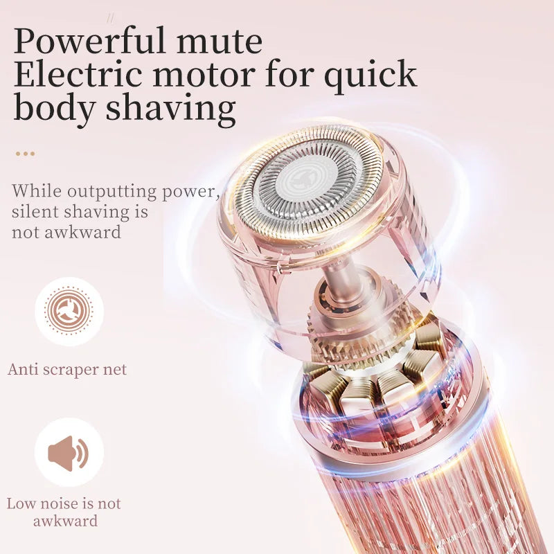 2-in-1 Electric Razor for Women – Rechargeable Body Trimmer Electric Body Trimmer PLUSH