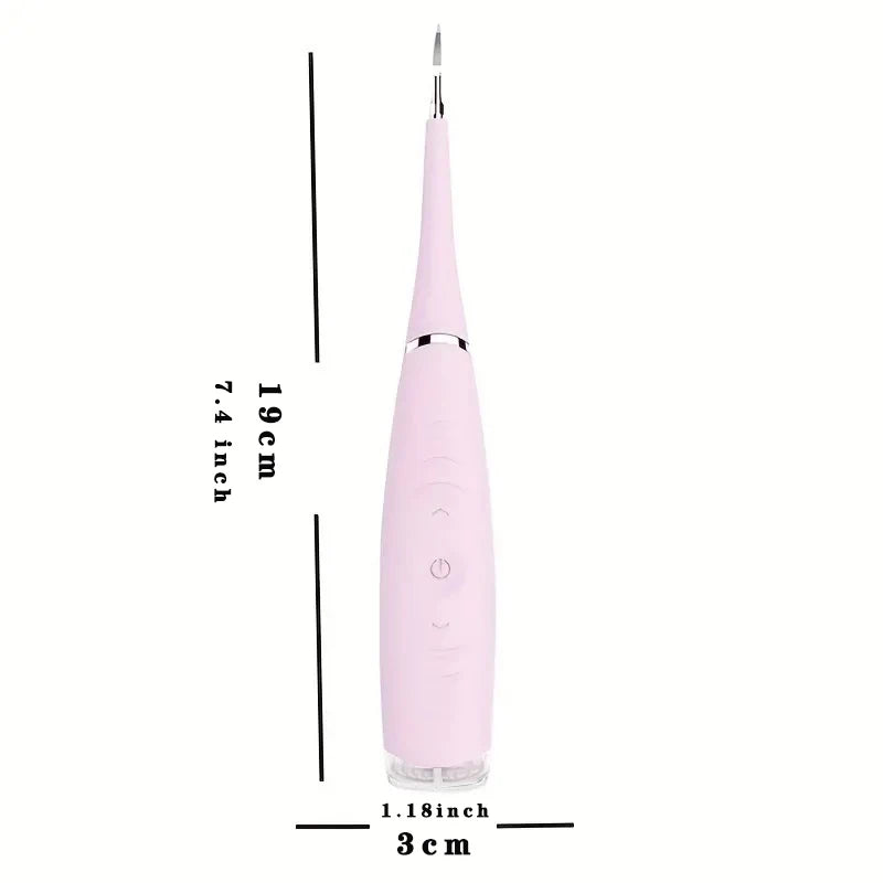 Electric Sonic Teeth Cleaner & Plaque Remover | Home Dental Tool Electric Teeth Cleaner PLUSH