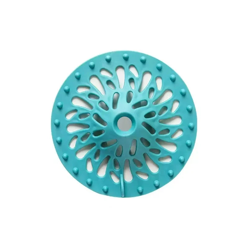 Shower Drain Hair Filter & Sink Strainer – Bathtub Drain Cover Drain Hair Filter PLUSH Blue 1pc L