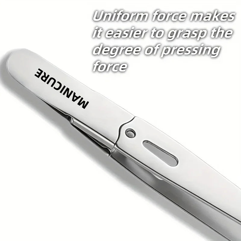 Ouriner Slant Tip Eyebrow Tweezers – Hypoallergenic Stainless Steel Eyebrow Tweezers PLUSH