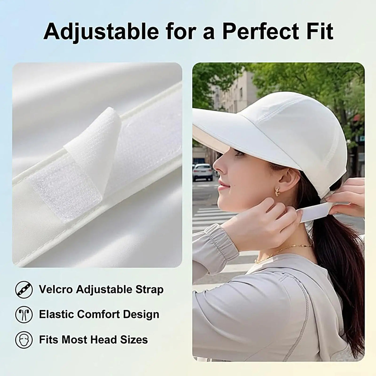 Wide Brim Breathable Sun Hat – UV Protection Unisex Cap Wide Brim Sun Hat PLUSH