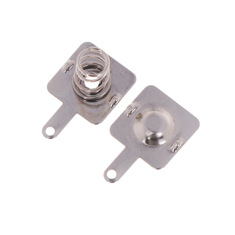 5-Set AA Battery Spring & Contact Plate Replacements – Silver Battery Contact Parts PLUSH