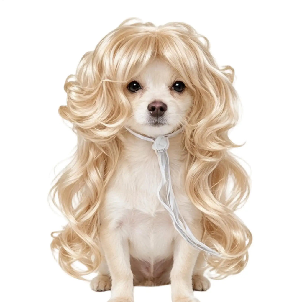 Funny Pet Cosplay Wig – Cat & Dog Costume Headdress Pet Costume Wig PLUSH