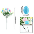 6pcs Easter Egg Branch Stems | Faux Spring Vase Decor DIY Seasonal Faux Stems PLUSH 6Pcs
