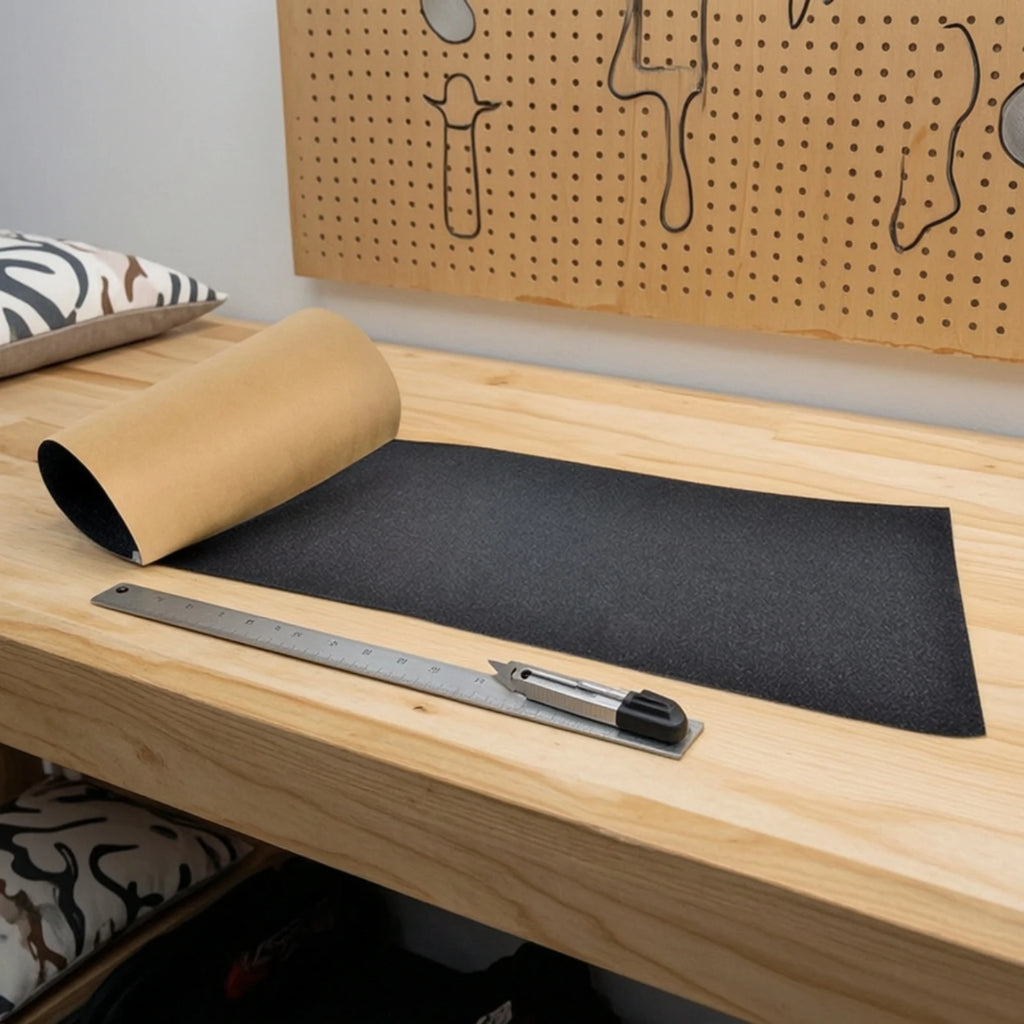 Perforated Skateboard Grip Tape Sheet – Bubble-Free 83x23cm Skateboard Grip Tape PLUSH