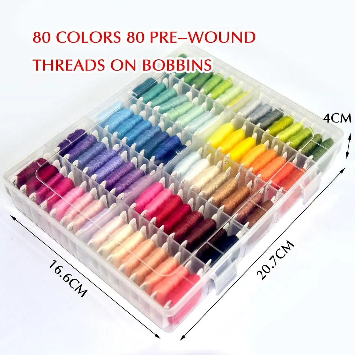 Embroidery Floss Thread Cards & Storage Box Set – Cross Stitch Embroidery Thread Organizer PLUSH