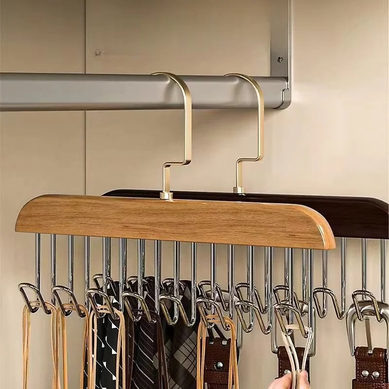 Solid Wood 8-Hook Clothes Drying Rack – Portable Hanger Clothes Drying Rack PLUSH