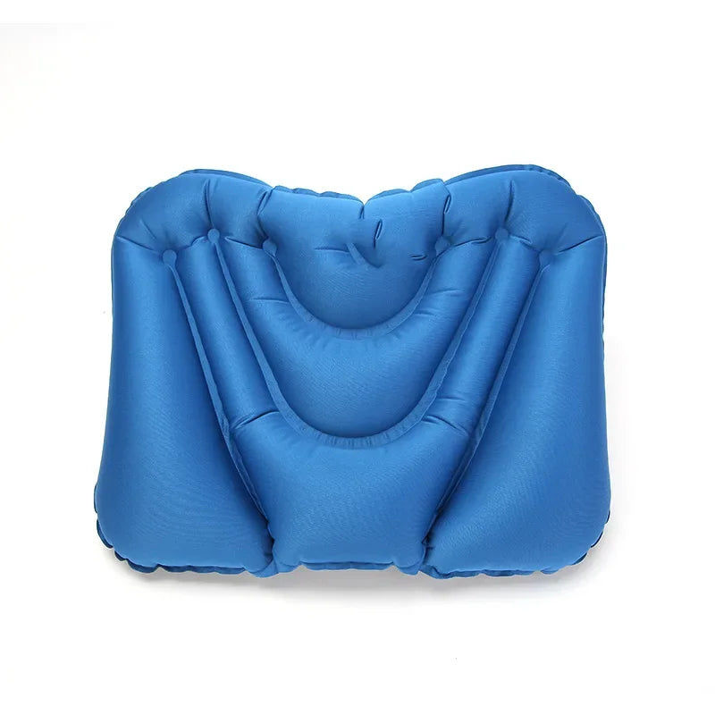 Inflatable Lumbar Support Pillow – Office, Car & Travel Cushion Inflatable Lumbar Pillow PLUSH Blue See below for size descriptions