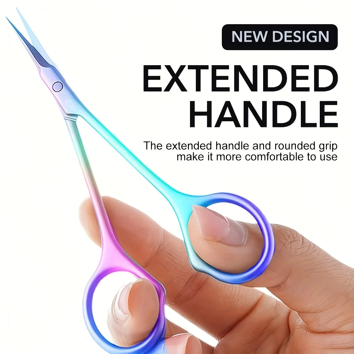 3pcs Stainless Steel Cuticle Scissors Set | Precision Nail Tool Cuticle Scissors Set PLUSH