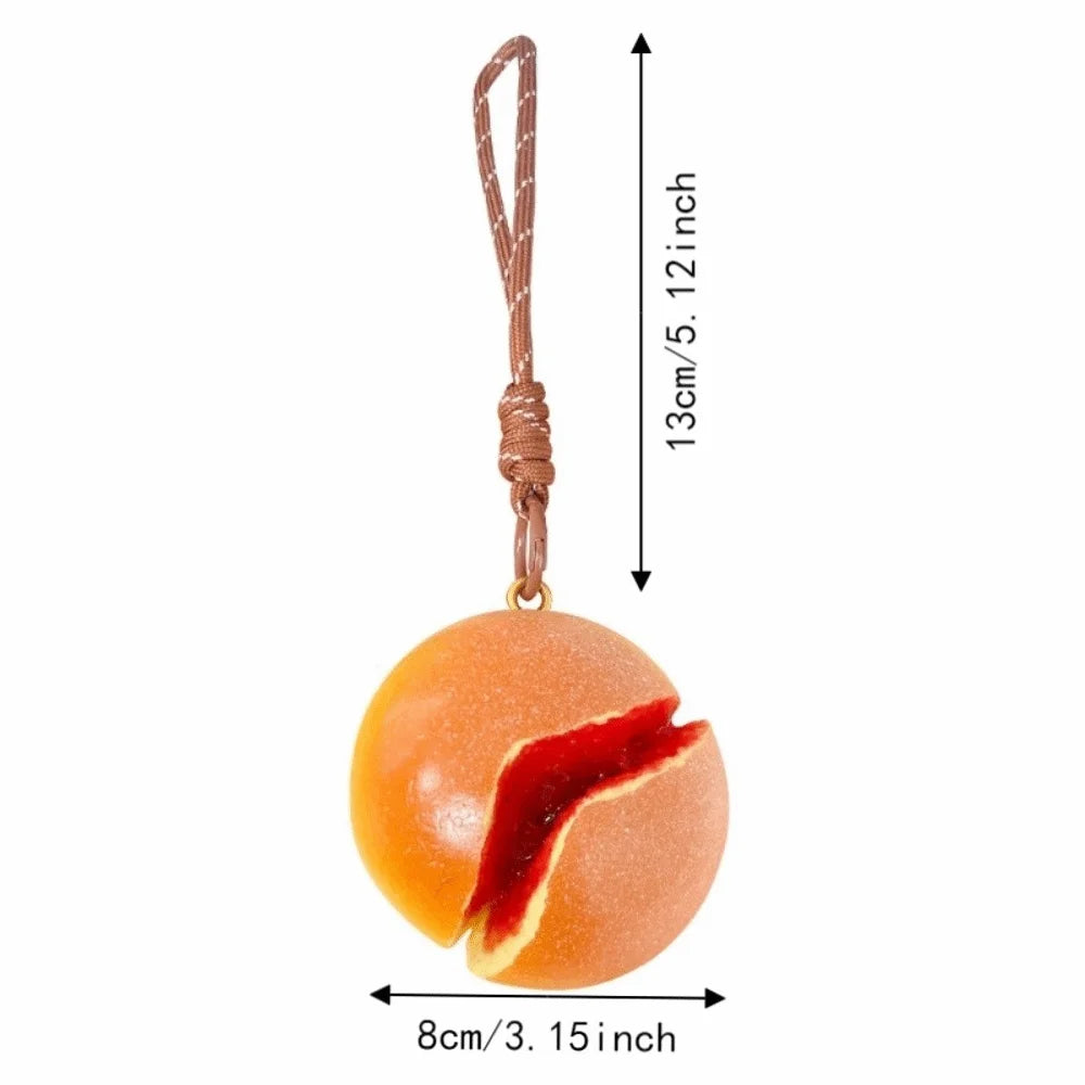 Squishy Bread Keychain Slow Rebound PU Squeeze Toy Key Ring Novelty Keychain PLUSH