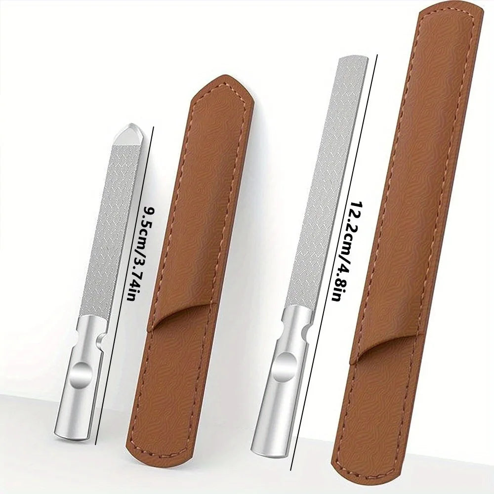 Ouriner Double-Sided Stainless Steel Nail File – Reusable Nail File PLUSH