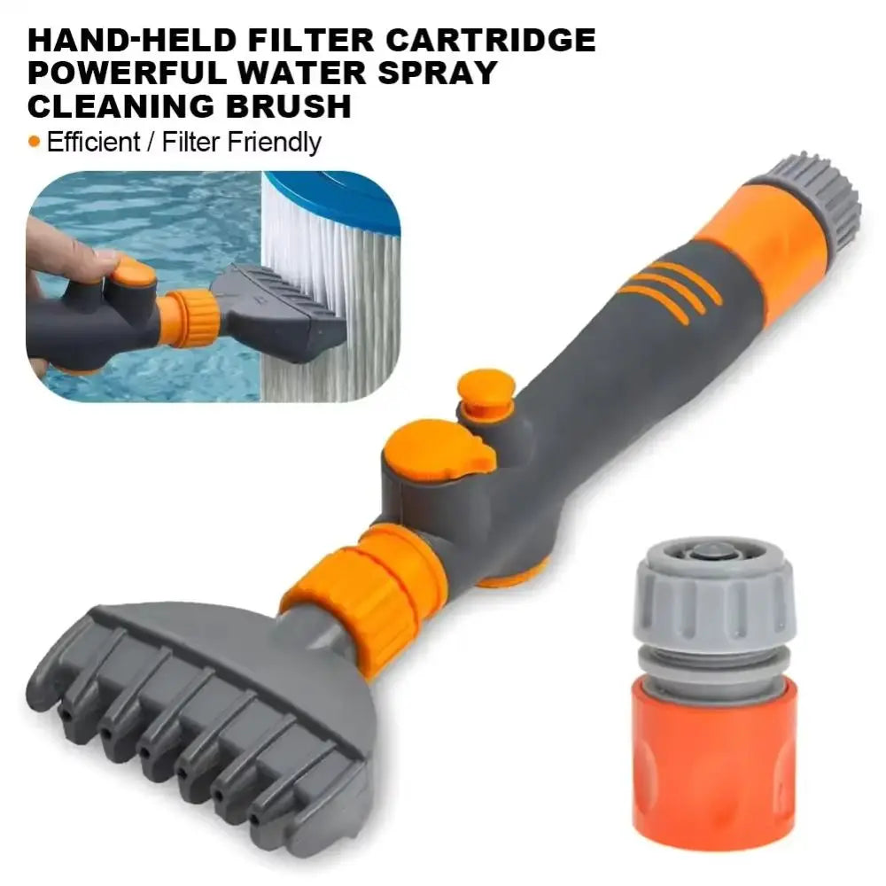 Pool & Spa Cartridge Filter Cleaning Brush – Portable ABS Pool Filter Brush PLUSH