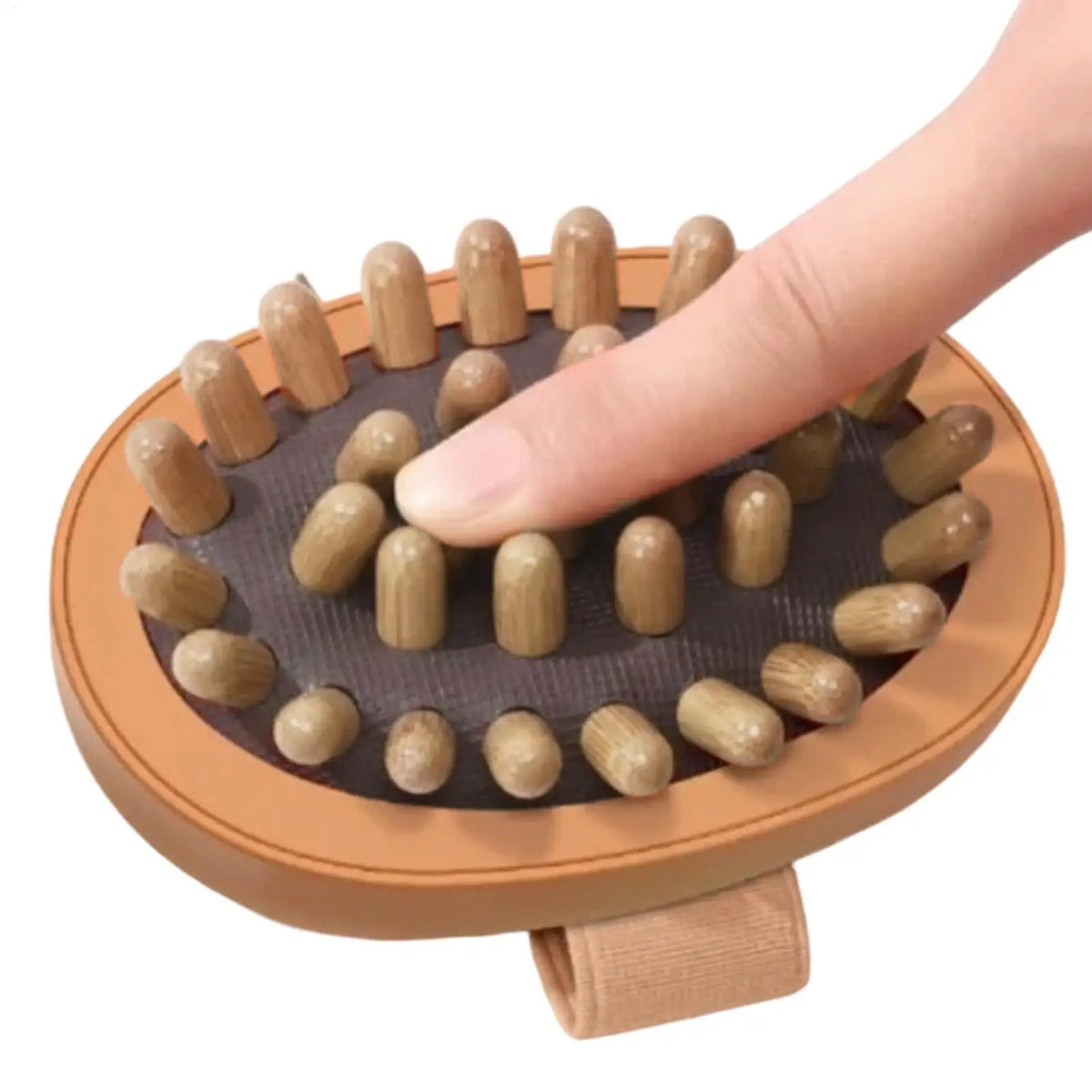 Wood Body Massage Brush – Scalp, Belly & Full Body Massager Body Massage Brush PLUSH