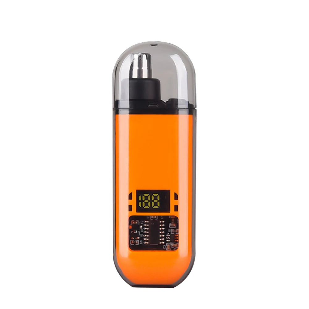 Raugee Mini Electric Nose & Ear Hair Trimmer USB Rechargeable Nose Hair Trimmer PLUSH Orange