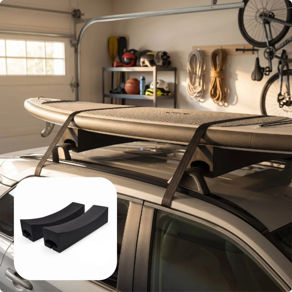 2-Pack Soft Roof Rack Pads for Surfboard & Board Carrier Roof Rack Pads PLUSH