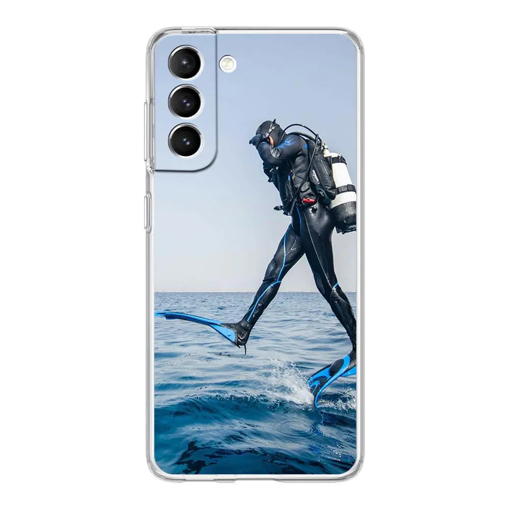 Underwater Diver Phone Case Samsung Galaxy S22–S26 Ultra Phone Case Cover PLUSH -6 For Galaxy S25