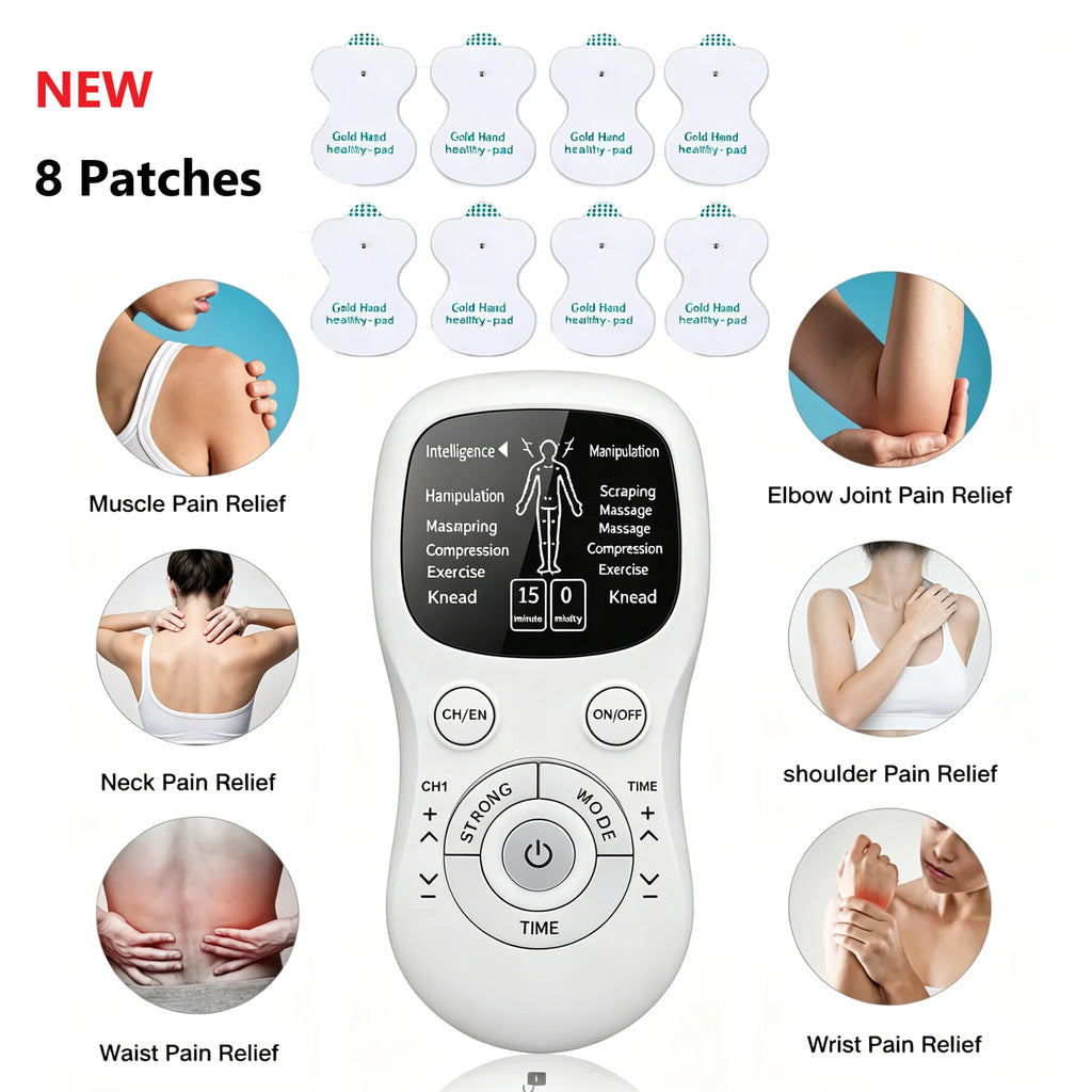 EMS Dual Output Electric Massager – 8 Modes, Full Body EMS Electric Massager PLUSH