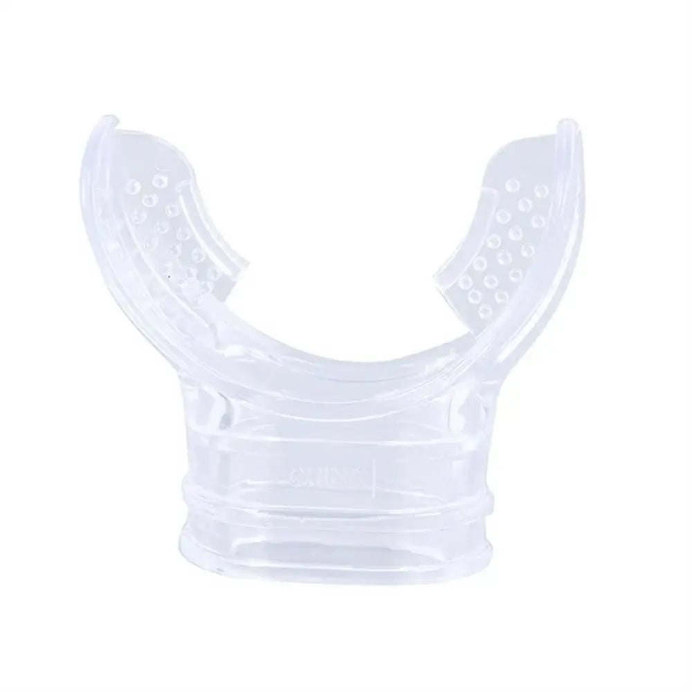 Silicone Diving Mouthpiece – Snorkel Regulator Replacement Diving Mouthpiece PLUSH Transparent
