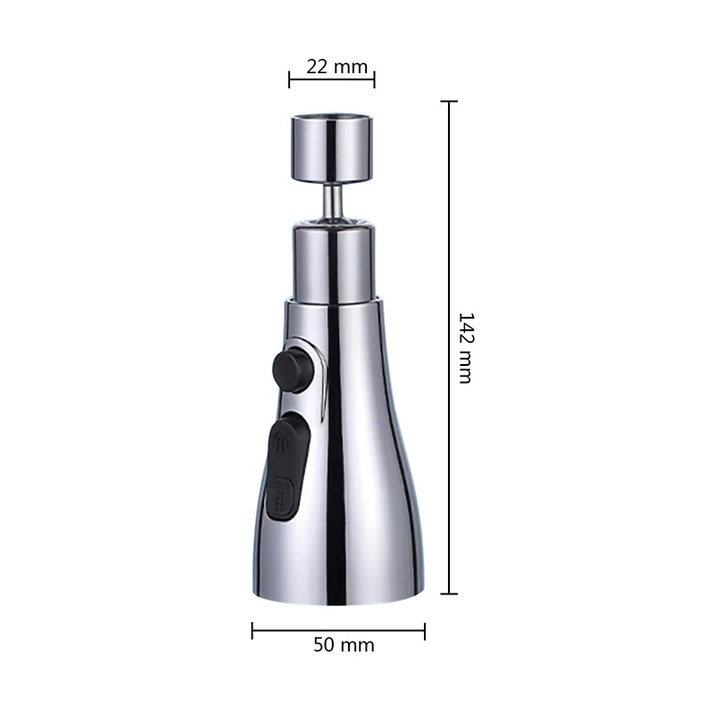 3-in-1 Kitchen Faucet Extender – 720° Swivel Sprayer Faucet Extender PLUSH