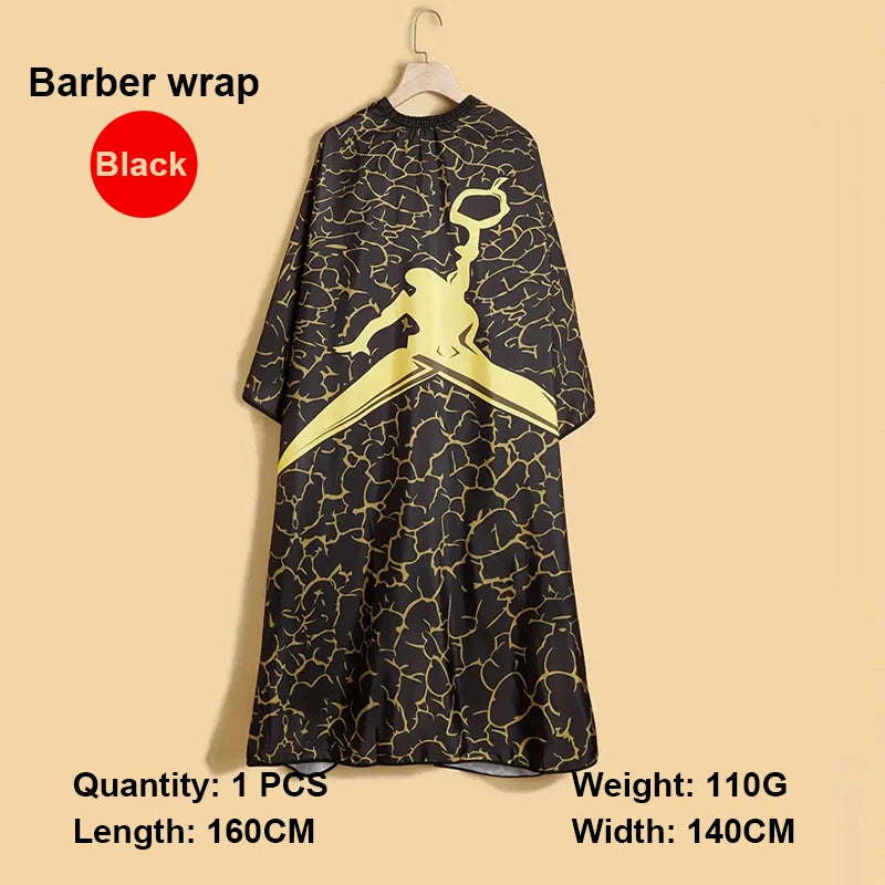 Professional Haircutting Kit – Cape, Apron & Neck Duster Brush Barber Haircutting Kit PLUSH W087