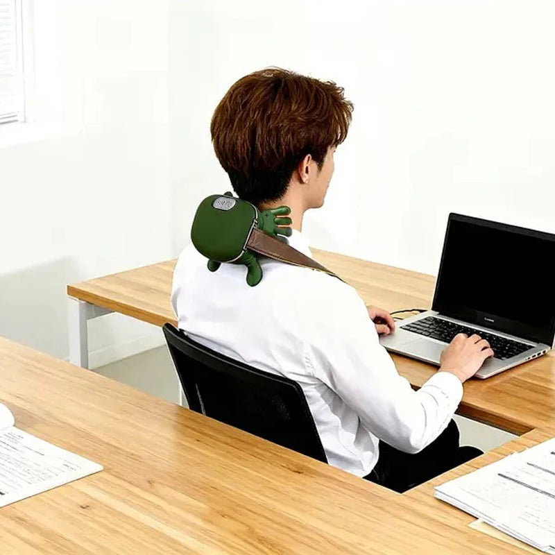 USB Rechargeable 4D Neck & Shoulder Heating Massager Neck Shoulder Massager PLUSH