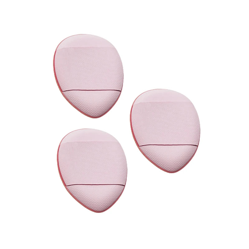 Mini Cosmetic Cushion Puff Set – Foundation & Concealer Sponge Makeup Sponge Puff PLUSH Pink 3pcs OPP