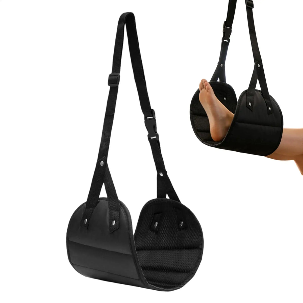 Adjustable Foot Hammock – Portable Leg Rest for Travel & Office Travel Foot Hammock PLUSH