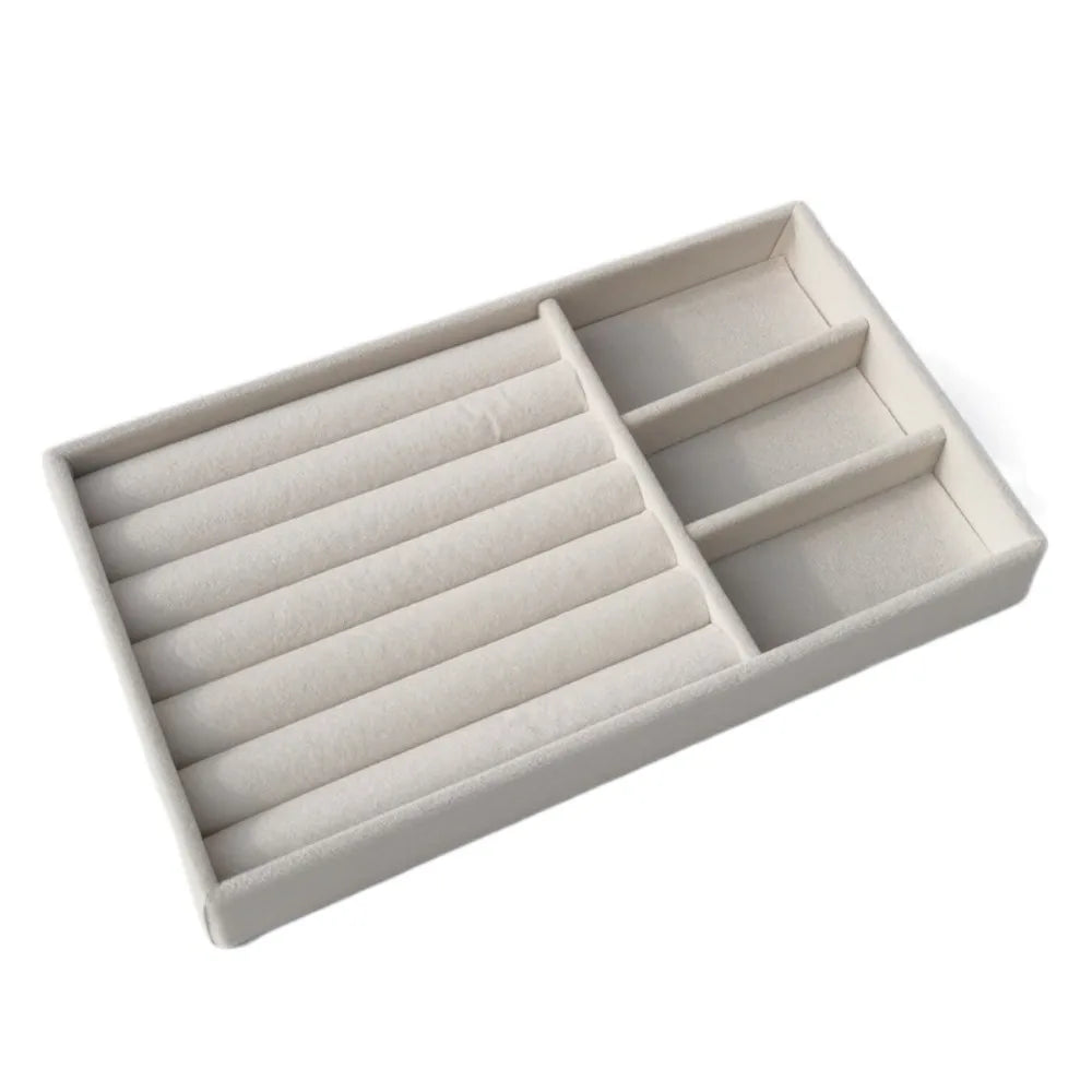 Velvet Jewelry Tray Organizer – Rings, Earrings & Bracelets Jewelry Display Tray PLUSH Style 2