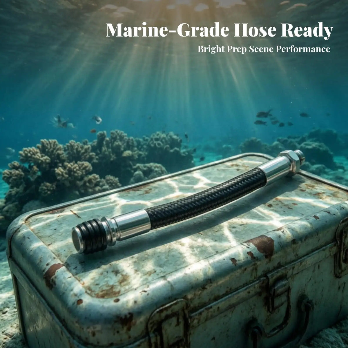 Braided Scuba Diving Hose – Abrasion Resistant Slim Hose Scuba Diving Hose PLUSH