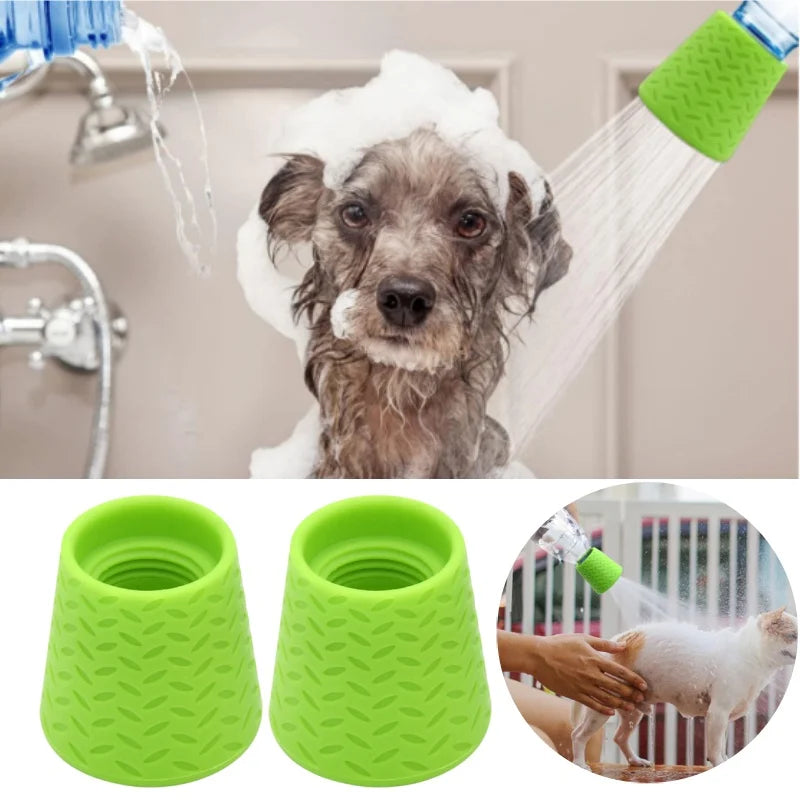 Silicone Pet Shower Head – Universal Dog Bath Spray Cap Pet Shower Spray PLUSH