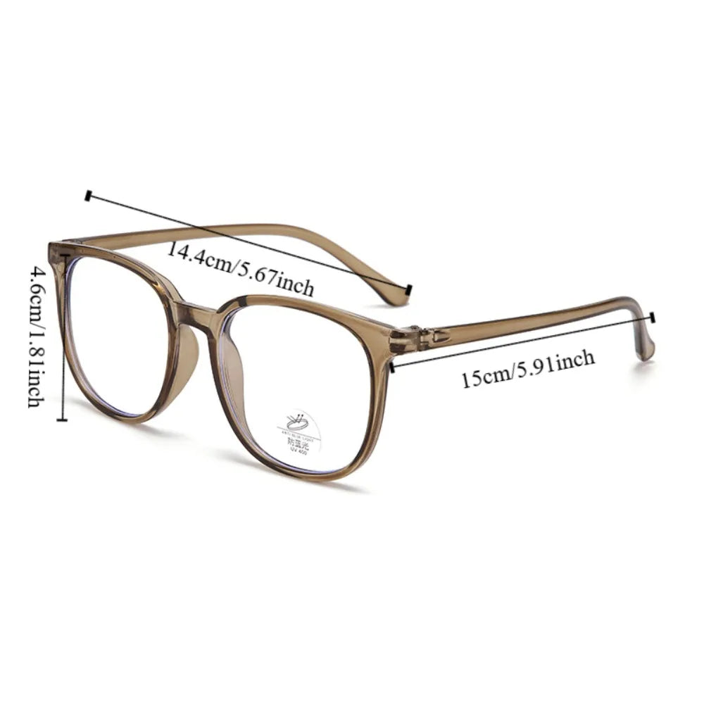 Retro Square Blue Light Blocking Glasses – Unisex Lightweight Blue Light Glasses PLUSH