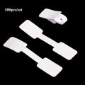 100pcs Jewelry Price Tag Stickers – Ring & Necklace Labels Jewelry Price Tags PLUSH white