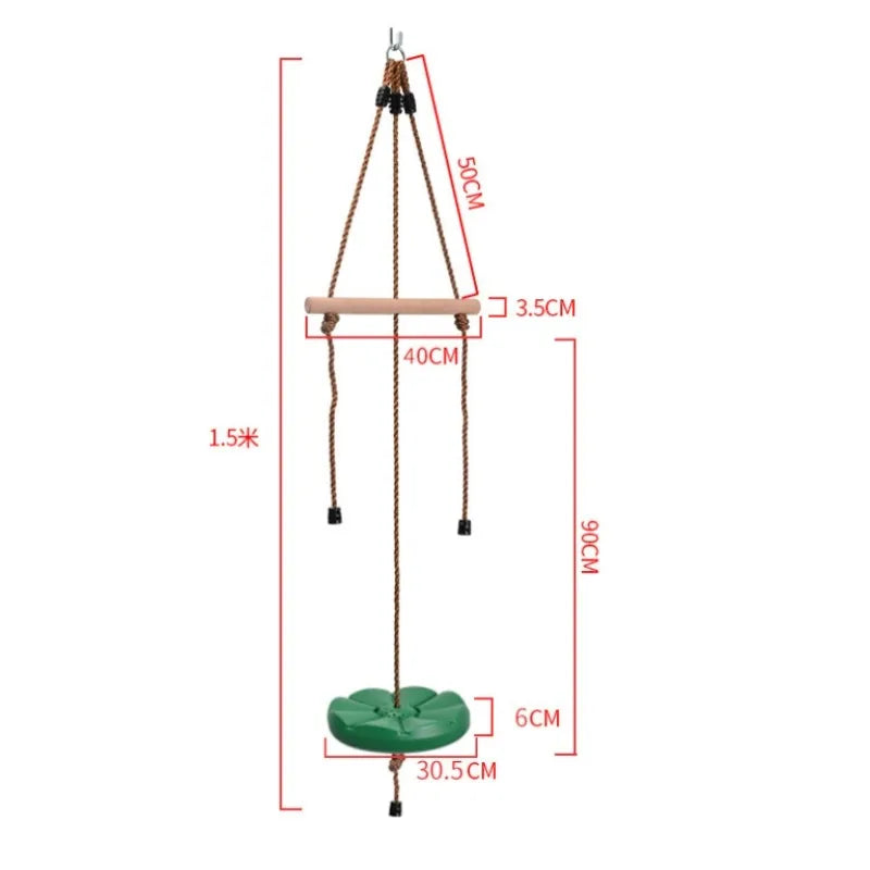 Sunflower Disc Swing – Indoor & Outdoor Hanging Swing for Kids Disc Swing PLUSH
