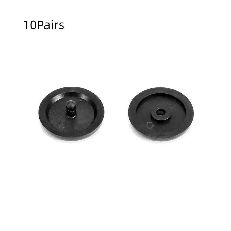 10 Pairs Universal Car Seat Belt Clips – Safety Stopper Buckle Seat Belt Clip PLUSH Bright Black