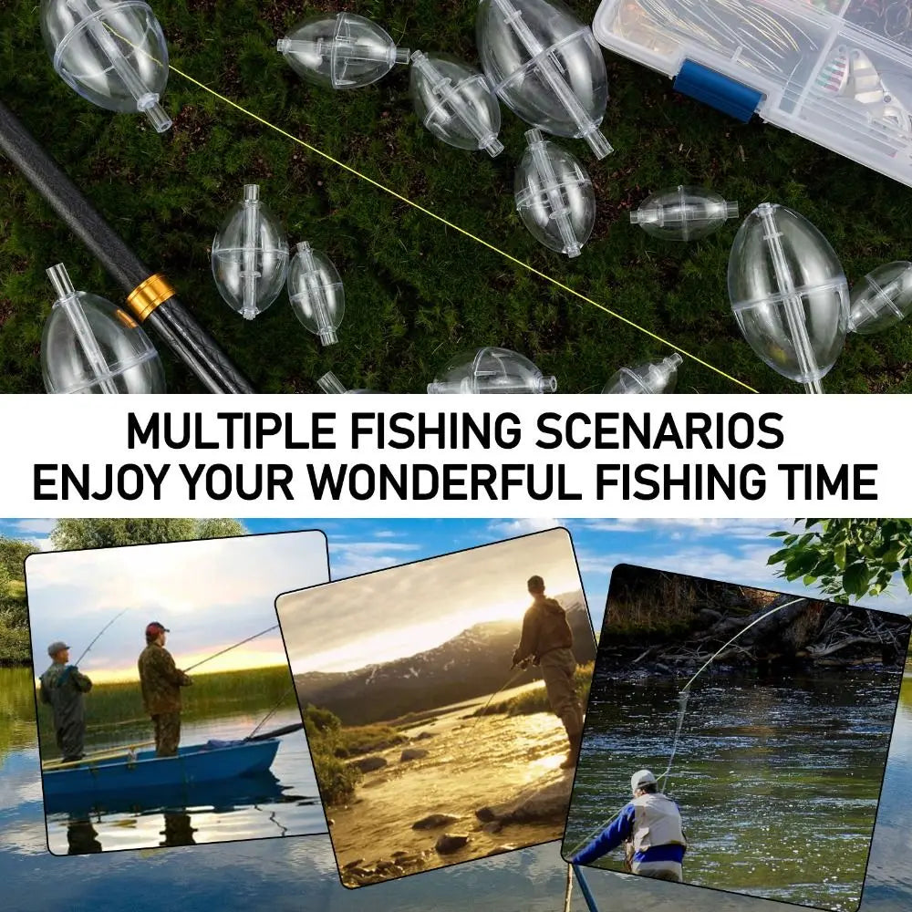 Transparent Oval Bubble Fishing Float – Sensitive Vertical Buoy Fishing Float PLUSH