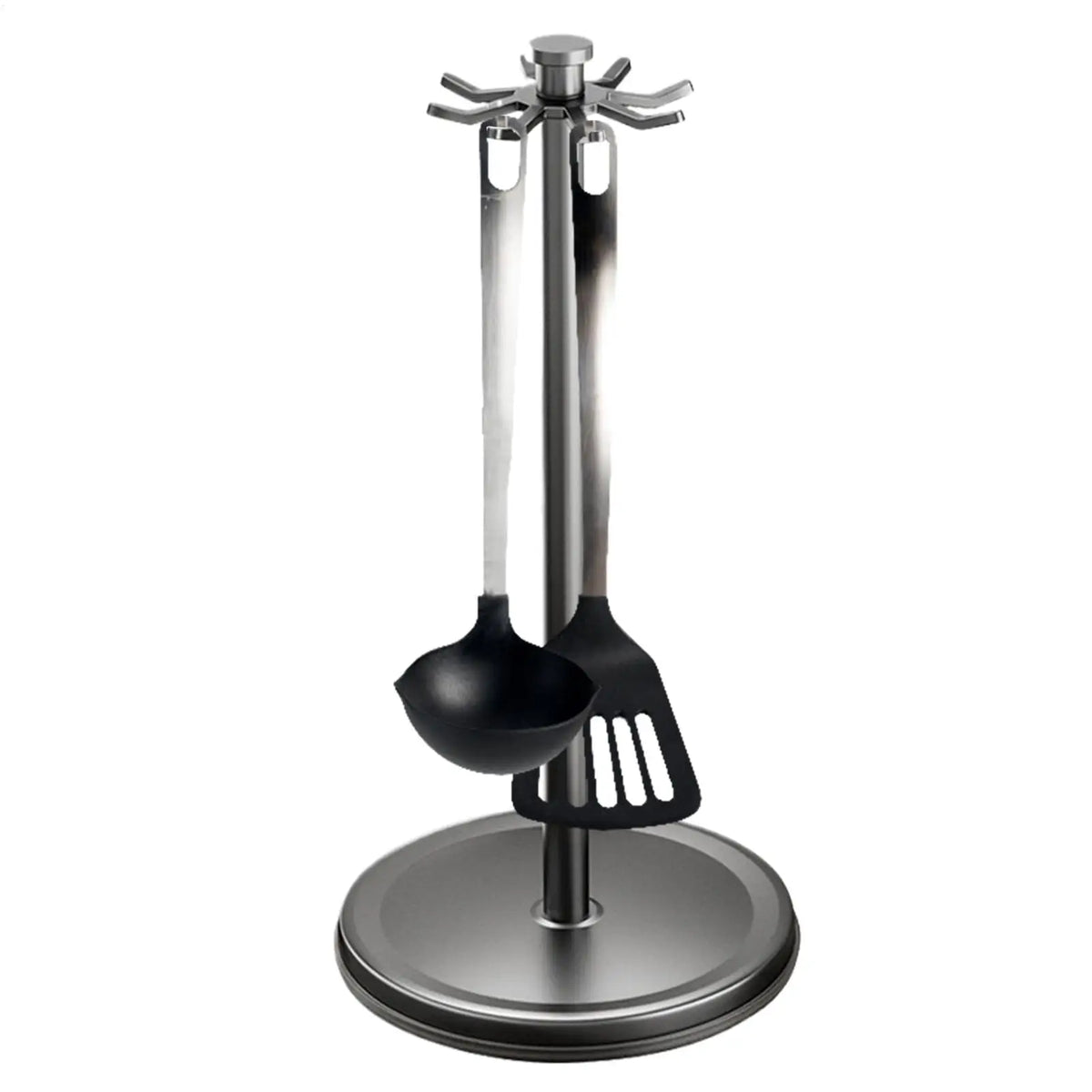 Rotating Kitchen Utensil Holder Rack – 8 Hooks Organizer Kitchen Utensil Rack PLUSH