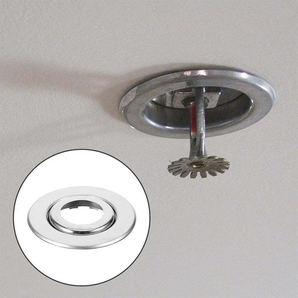 5-Pack Stainless Steel Fire Sprinkler Decorative Cover Plates Sprinkler Cover Plate PLUSH
