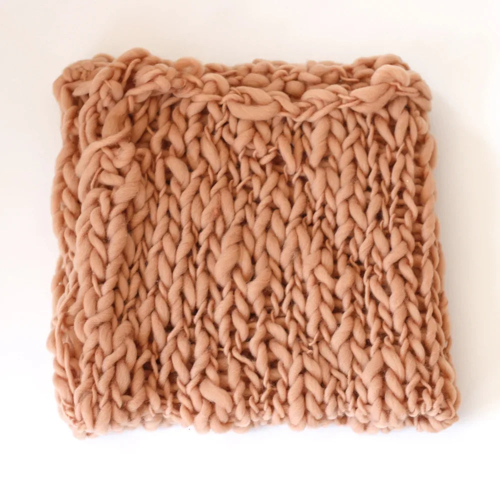 Newborn Photography Prop Blanket – Handmade Flokati Weave Mat Baby Photo Prop PLUSH 3