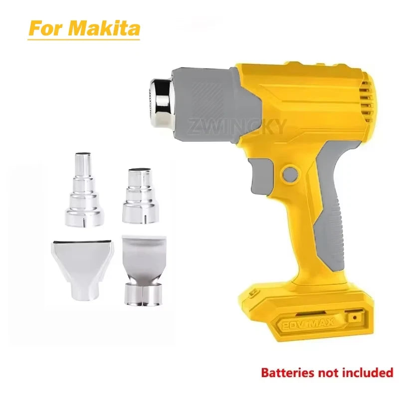 Cordless Heat Gun for Makita 18V – 4 Nozzles, 3 Temps Cordless Heat Gun PLUSH yellow China Mainland