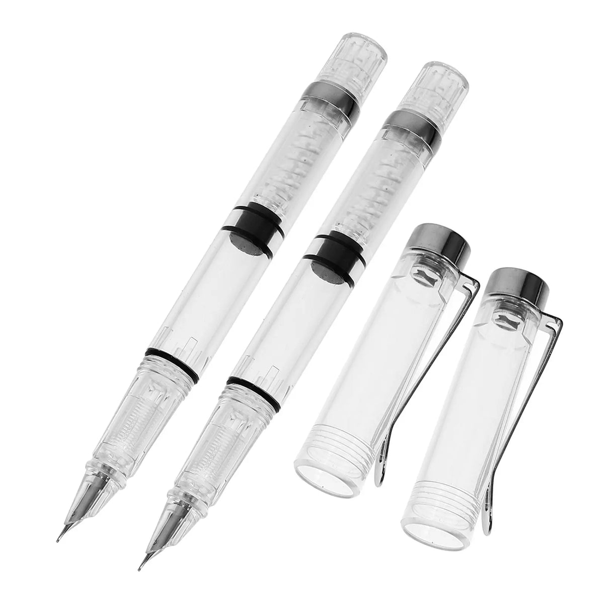 2-Pack Transparent Fountain Pens – Calligraphy & Writing Set Fountain Pen Set PLUSH Default Title