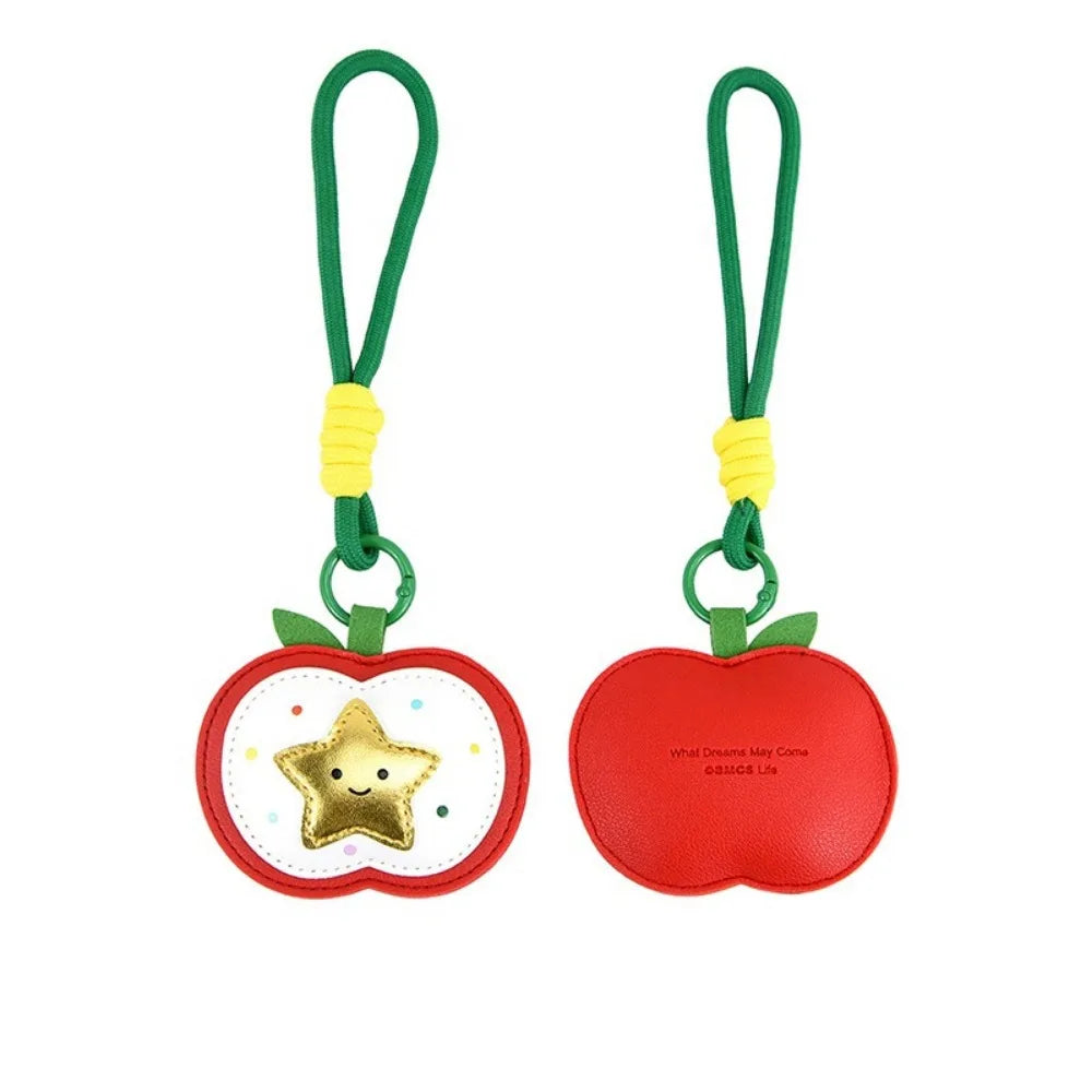 Cute Christmas PU Leather Keychain – Tree & Reindeer Charm Holiday Bag Charm PLUSH Style 3