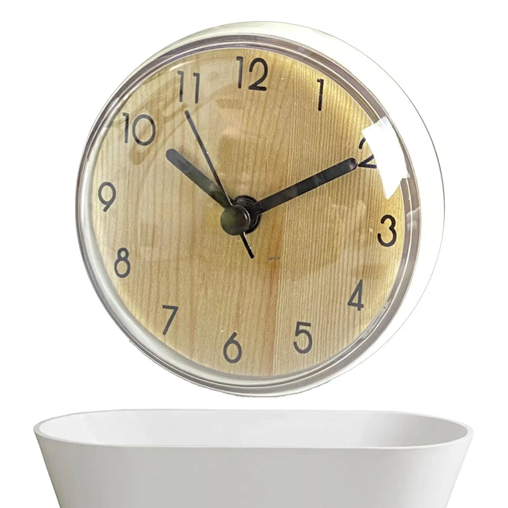 Mini Waterproof Suction Cup Wall Clock – Silent Shower Clock Waterproof Wall Clock PLUSH