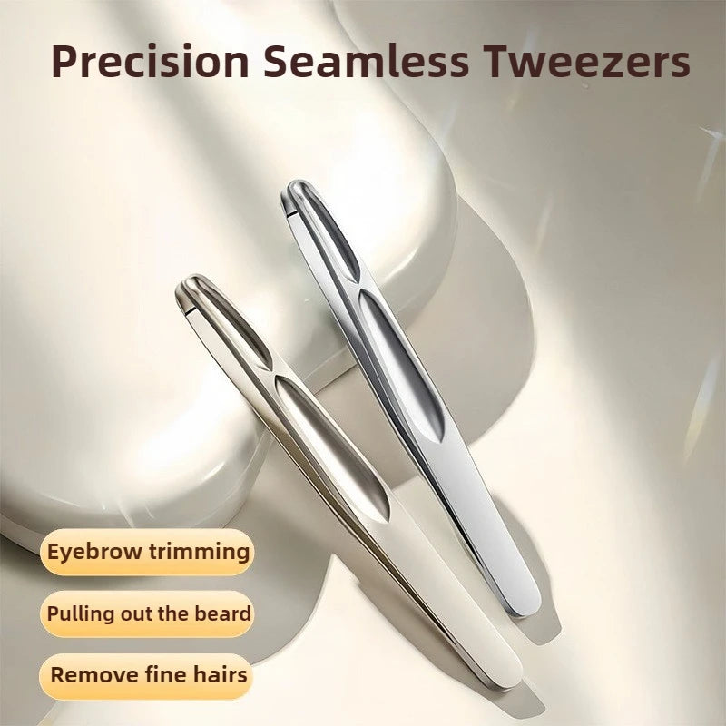 Stainless Steel Precision Tweezers for Eyebrows & Beard | Ouriner Precision Tweezers PLUSH
