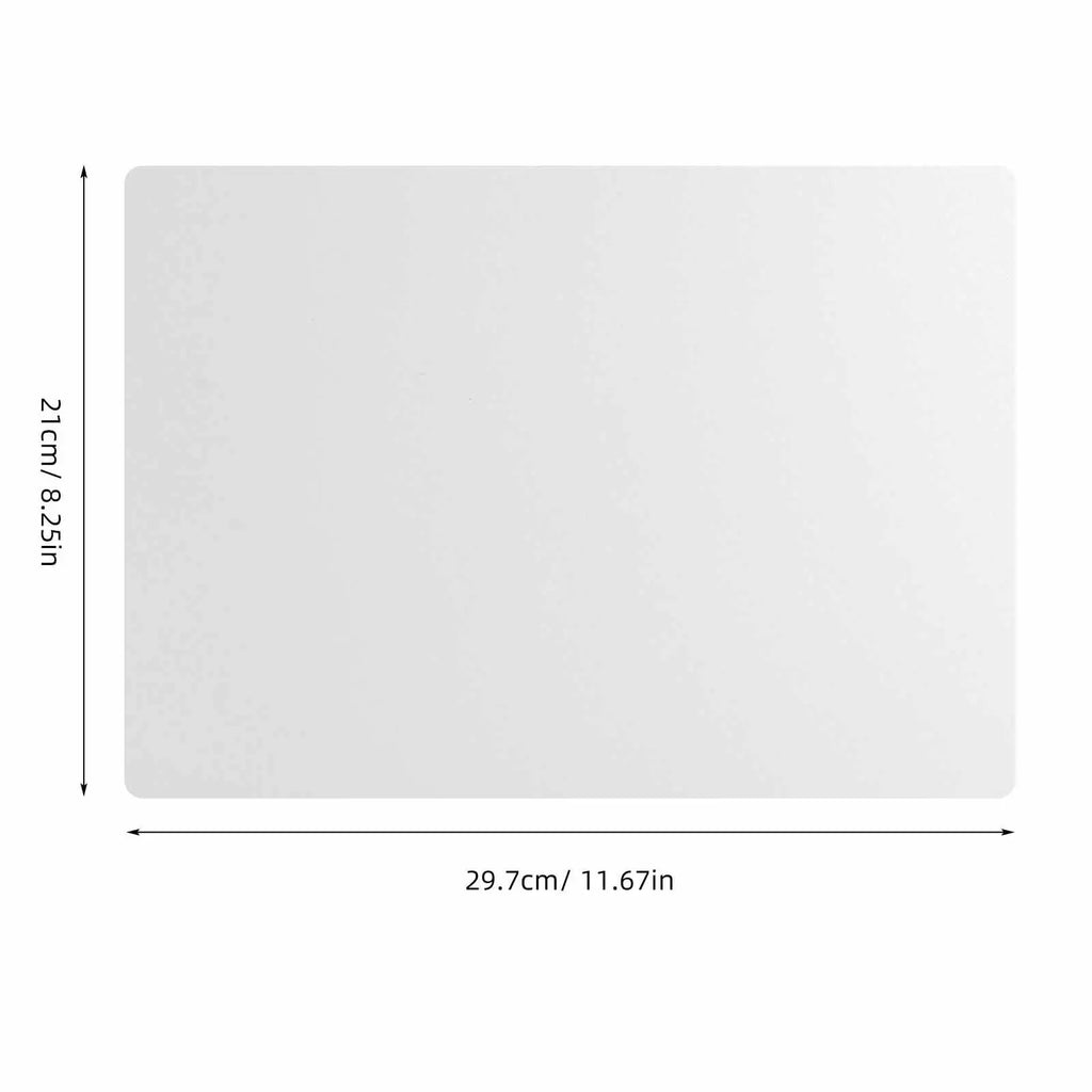 50Pcs Clear A4 Binding Covers – Waterproof Plastic Protector Sheets Binding Cover Sheets PLUSH