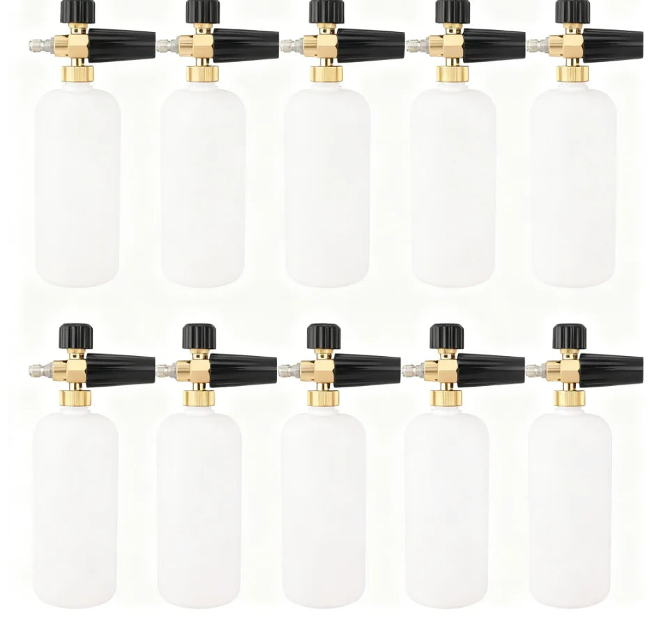 Foam Cannon 1/4" Quick Connect – Adjustable Car Wash Foam Gun Foam Cannon PLUSH 10PCS