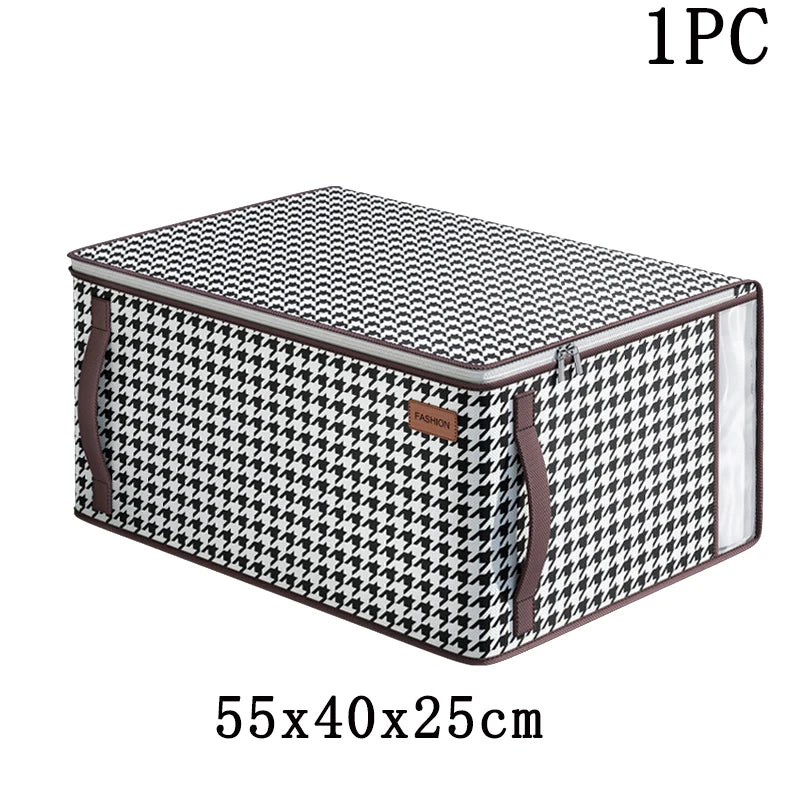 Large Capacity Quilt Storage Bag – Dustproof Clothing Organizer Clothing Storage Bag PLUSH M-1PC