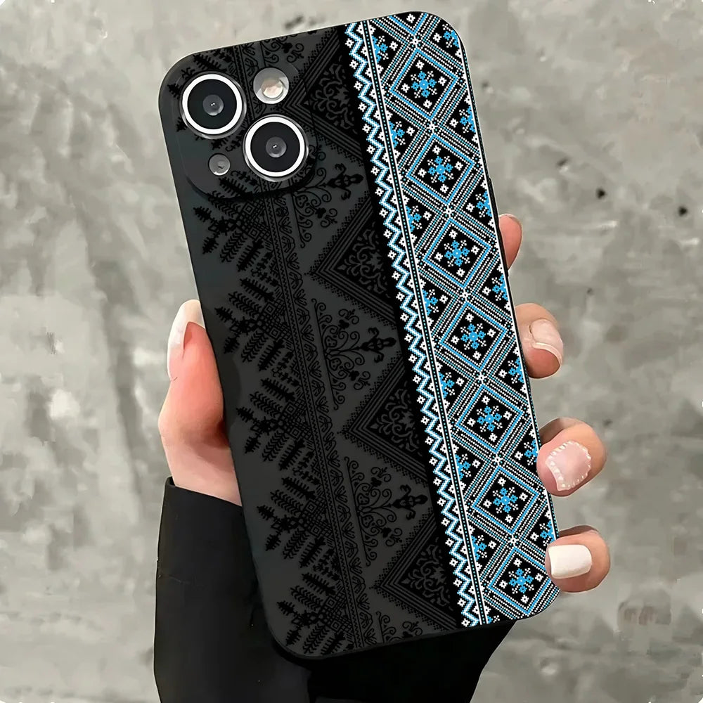 Vintage Totem iPhone Case – Shockproof Cover 7 to 17 iPhone Phone Case PLUSH -4 iPhone 14 Pro Max